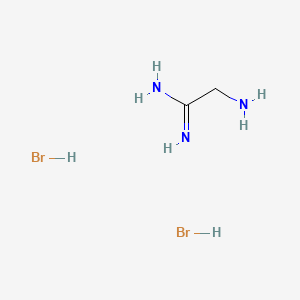 2-Aminoacetamidine dihydrobromide chemical structure (CAS 69816-37-1)