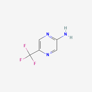 5-(Trifluoromethyl)pyrazin-2-amine chemical structure (CAS 69816-38-2)