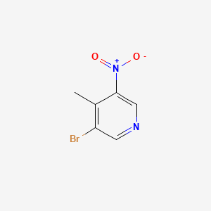 3-Bromo-4-methyl-5-nitropyridine chemical structure (CAS 69872-15-7)