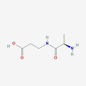 (R)-3-(2-Aminopropanamido)propanoic acid chemical structure (CAS 69875-13-4)