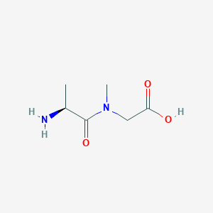 N-(L-Alanyl)-N-methylglycine chemical structure (CAS 69875-15-6)