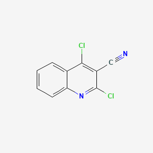2,4-Dichloroquinoline-3-carbonitrile chemical structure (CAS 69875-54-3)