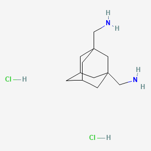 Adamantane-1,3-diyldimethanamine dihydrochloride chemical structure (CAS 69887-15-6)