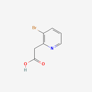 2-(3-Bromopyridin-2-yl)acetic acid chemical structure (CAS 698970-84-2)