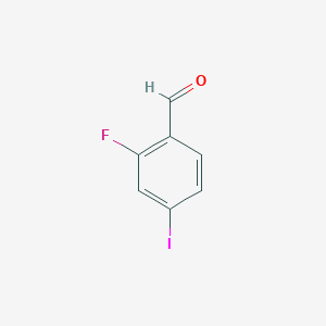 2-Fluoro-4-iodobenzaldehyde chemical structure (CAS 699016-40-5)