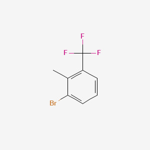 1-Bromo-2-methyl-3-(trifluoromethyl)benzene chemical structure (CAS 69902-83-6)
