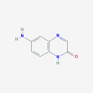 6-Aminoquinoxalin-2(1H)-one chemical structure (CAS 69904-06-9)