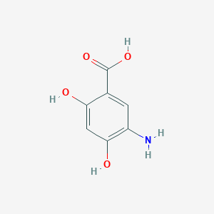 5-Amino-2,4-dihydroxybenzoic acid chemical structure (CAS 69938-56-3)