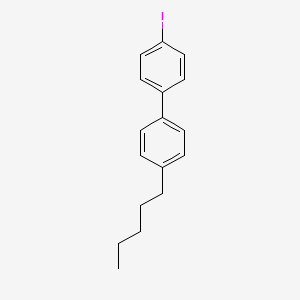 4-Pentyl-4'-iodobiphenyl chemical structure (CAS 69971-79-5)
