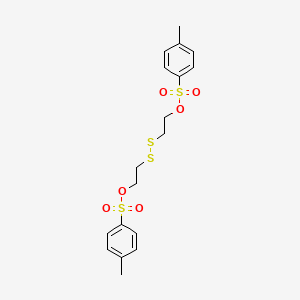 Disulfanediylbis(ethane-2,1-diyl) bis(4-methylbenzenesulfonate) chemical structure (CAS 69981-39-1)