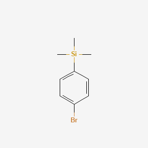 (4-Bromophenyl)trimethylsilane chemical structure (CAS 6999-03-7)