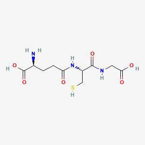 (S)-2-Amino-5-(((R)-1-((carboxymethyl)amino)-3-mercapto-1-oxopropan-2-yl)amino)-5-oxopentanoic acid chemical structure (CAS 70-18-8)