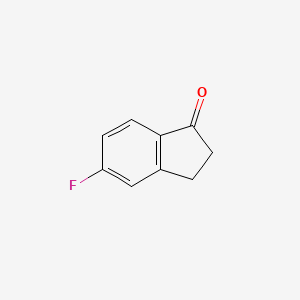 5-Fluoro-2,3-dihydro-1H-inden-1-one chemical structure (CAS 700-84-5)