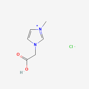 1-carboxymethyl-3-methylimidazolium chloride chemical structure (CAS 700370-07-6)