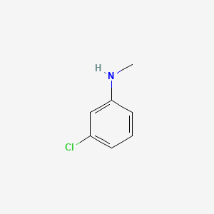 N-Methyl-3-chloroaniline chemical structure (CAS 7006-52-2)