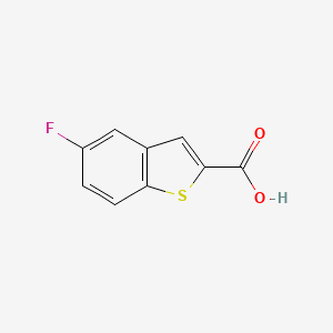 5-Fluoro-1-benzothiophene-2-carboxylic acid chemical structure (CAS 70060-13-8)