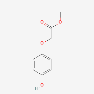 Methyl 2-(4-hydroxyphenoxy)acetate chemical structure (CAS 70067-75-3)