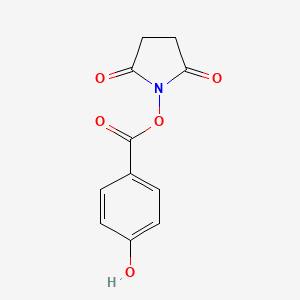 2,5-Dioxopyrrolidin-1-yl 4-hydroxybenzoate chemical structure (CAS 70074-31-6)