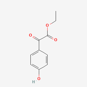 Ethyl 2-(4-hydroxyphenyl)-2-oxoacetate chemical structure (CAS 70080-54-5)