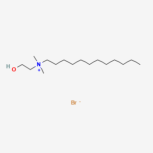 Dodecyl(2-hydroxyethyl)dimethylazanium bromide chemical structure (CAS 7009-61-2)
