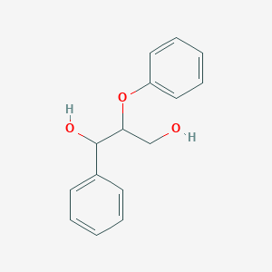 2-Phenoxy-1-phenylpropane-1,3-diol chemical structure (CAS 70110-65-5)