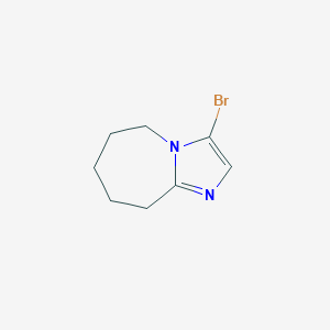 3-Bromo-6,7,8,9-tetrahydro-5H-imidazo[1,2-a]azepine chemical structure (CAS 701298-97-7)