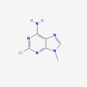 2-Chloro-9-methyl-9H-purin-6-amine chemical structure (CAS 7013-21-0)