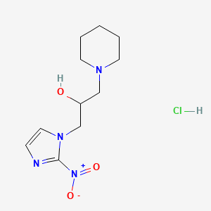 1-(2-Nitro-1H-imidazol-1-yl)-3-(piperidin-1-yl)propan-2-ol hydrochloride chemical structure (CAS 70132-51-3)
