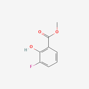 Methyl 3-fluoro-2-hydroxybenzoate chemical structure (CAS 70163-98-3)
