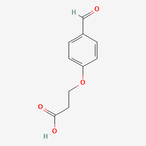 3-(4-Formylphenoxy)propanoic acid chemical structure (CAS 70170-91-1)