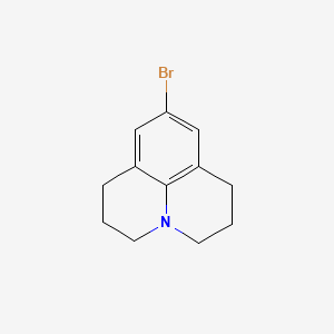 9-Bromo-1,2,3,5,6,7-hexahydropyrido[3,2,1-ij]quinoline chemical structure (CAS 70173-54-5)