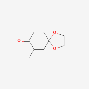 7-Methyl-1,4-dioxaspiro[4.5]decan-8-one chemical structure (CAS 702-69-2)