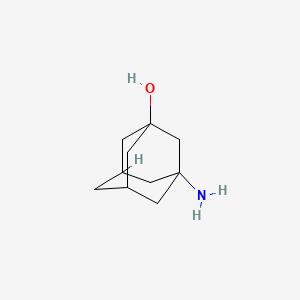 3-Aminoadamantan-1-ol chemical structure (CAS 702-82-9)