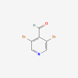 3,5-Dibromoisonicotinaldehyde chemical structure (CAS 70201-42-2)