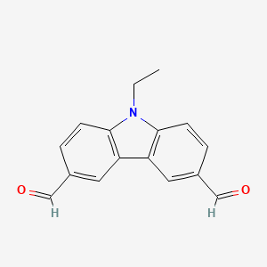 9-Ethyl-9H-carbazole-3,6-dicarbaldehyde chemical structure (CAS 70207-46-4)