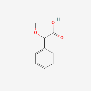 2-Methoxy-2-phenylacetic acid chemical structure (CAS 7021-09-2)