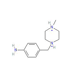 4-(4-Methylpiperazin-1-ylmethyl)phenylamine chemical structure (CAS 70261-82-4)
