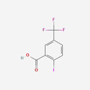 2-Iodo-5-(trifluoromethyl)benzoic acid chemical structure (CAS 702641-04-1)