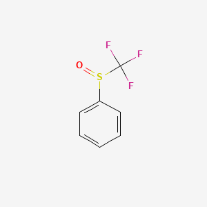 ((Trifluoromethyl)sulfinyl)benzene chemical structure (CAS 703-18-4)