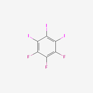 1,2,3-Trifluoro-4,5,6-triiodobenzene chemical structure (CAS 703404-71-1)