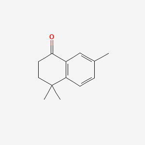 4,4,7-Trimethyl-3,4-dihydronaphthalen-1(2H)-one chemical structure (CAS 70358-65-5)