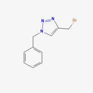 1-Benzyl-4-(bromomethyl)-1H-1,2,3-triazole chemical structure (CAS 70380-30-2)