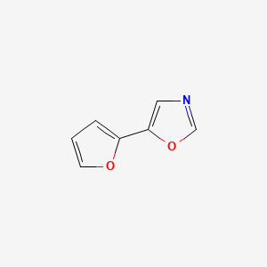5-(Furan-2-yl)oxazole chemical structure (CAS 70380-67-5)