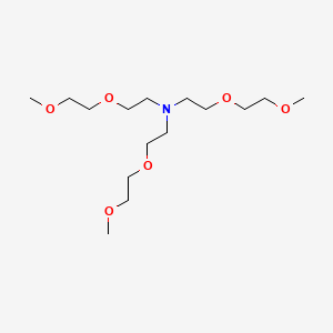 Tris(2-(2-methoxyethoxy)ethyl)amine chemical structure (CAS 70384-51-9)
