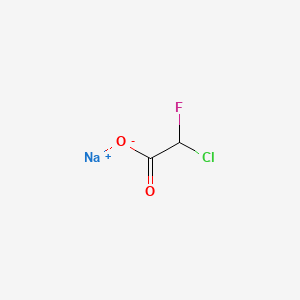 Sodium chlorofluoroacetate chemical structure (CAS 70395-35-6)