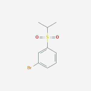 1-Bromo-3-(isopropylsulfonyl)benzene chemical structure (CAS 70399-01-8)