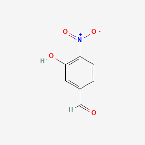 3-Hydroxy-4-nitrobenzaldehyde chemical structure (CAS 704-13-2)