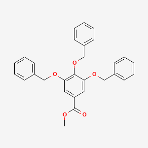 Methyl 3,4,5-tris(benzyloxy)benzoate chemical structure (CAS 70424-94-1)