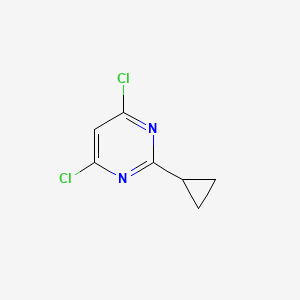 4,6-Dichloro-2-cyclopropylpyrimidine chemical structure (CAS 7043-09-6)