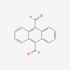 Anthracene-9,10-dicarbaldehyde chemical structure (CAS 7044-91-9)